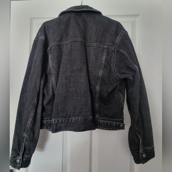 Topshop Moto black denim jacket - Picture 2 of 5